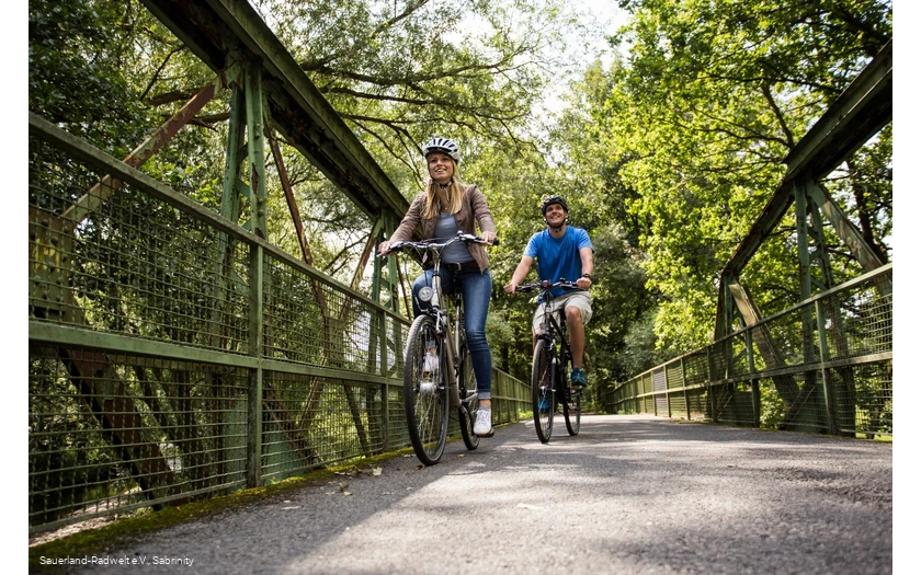 Radfahrer Möhnetalradweg