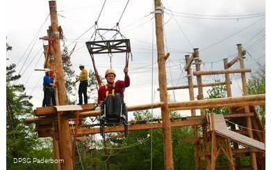 Hochseilgarten barrierefrei
