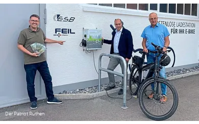 Kostenlose E-Bike Ladestation am MöhnetalRadweg