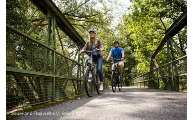 Radfahrer Möhnetalradweg