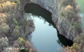 Blick auf den Steinbruch