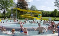 Biberbad im Hochsommer