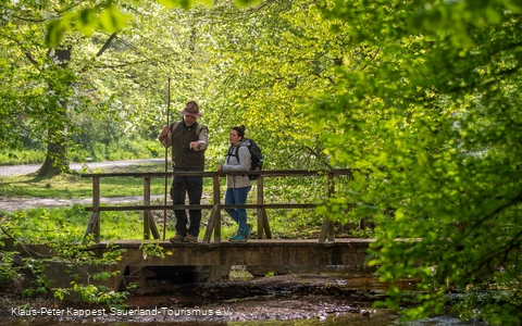 Ranger auf dem Themenwanderweg WaldKultur