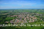 Luftbild mit Stadtmauer