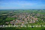 Luftbild mit Stadtmauer